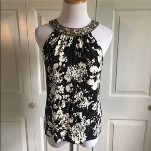 Anthropologie•{Velvet}• Beaded Necklace Tank